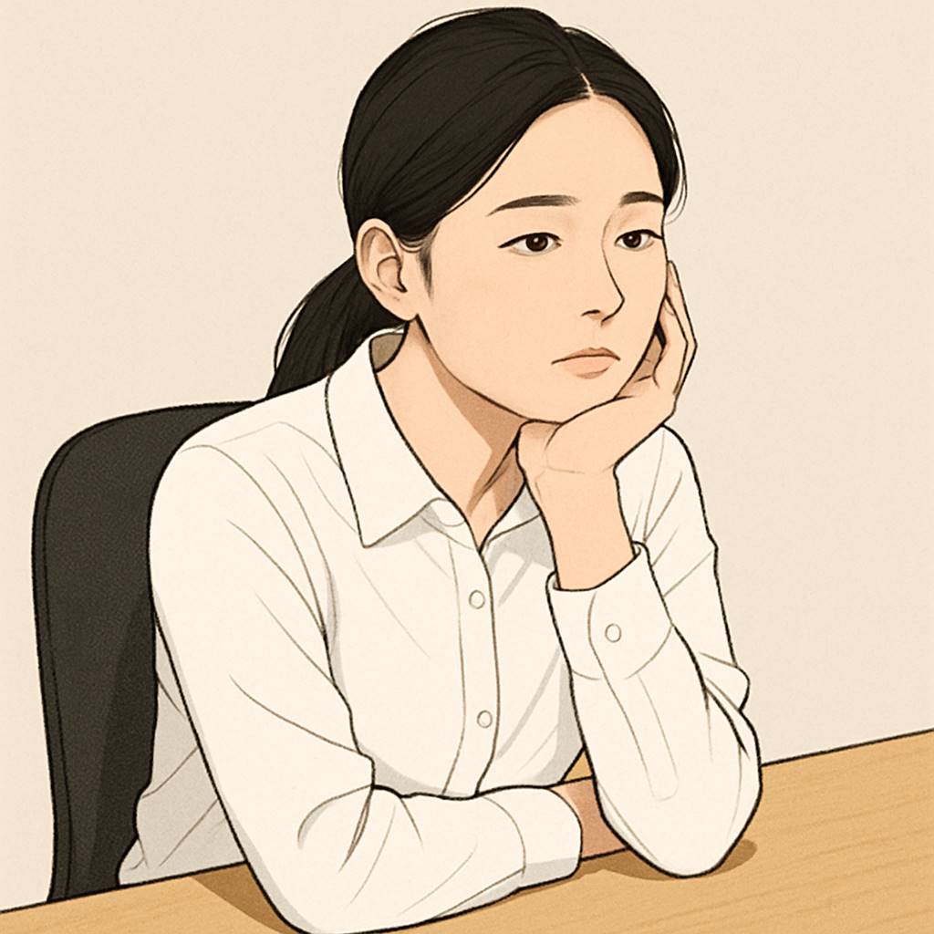턱 괴는 습관