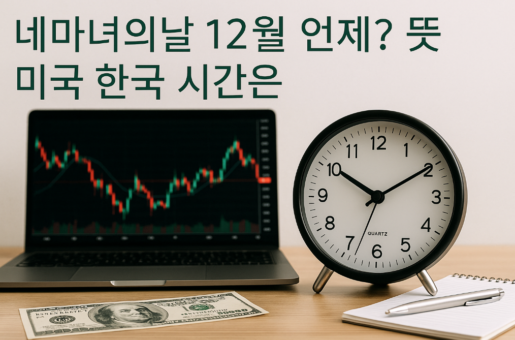 네마녀의날 12월 언제? 미국&middot;한국 시간차 완벽 정리