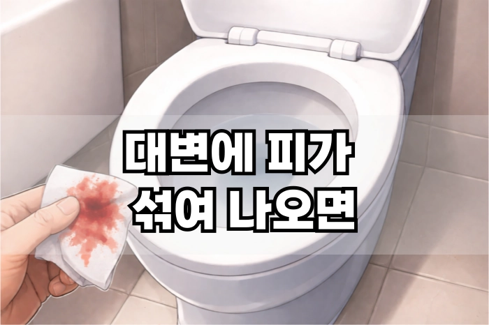 대변에 피가 섞여 나오면