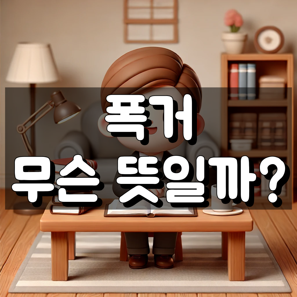 폭거 뜻 대표 이미지