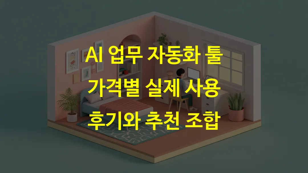 AI 업무 자동화 툴 가격별 실제 사용 후기와 추천 조합