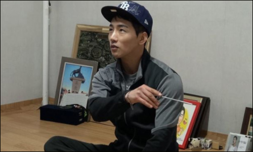 미우새에서 젓가락 던지던 모습