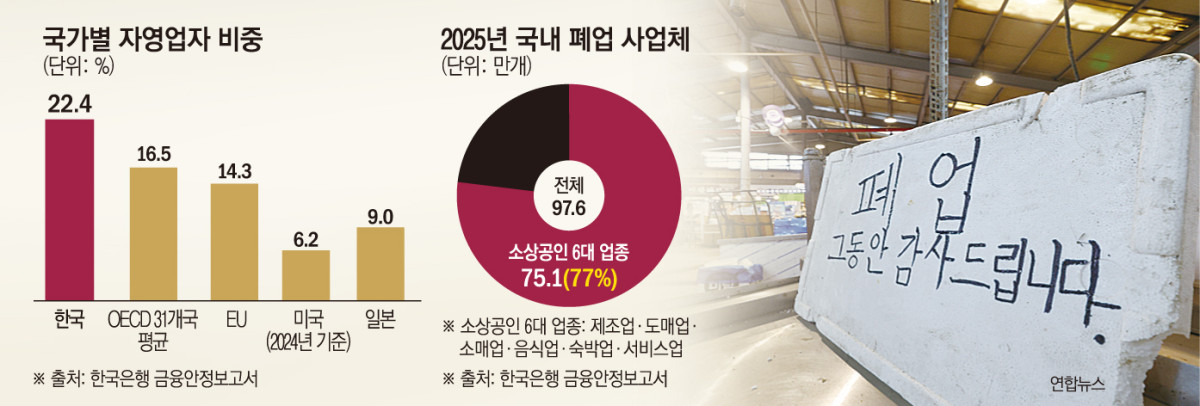 한국 자영업 위기