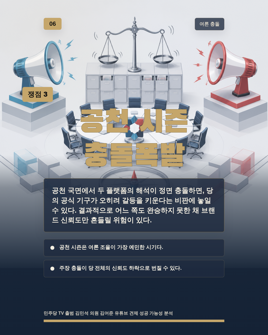 공천 시즌 충돌폭발