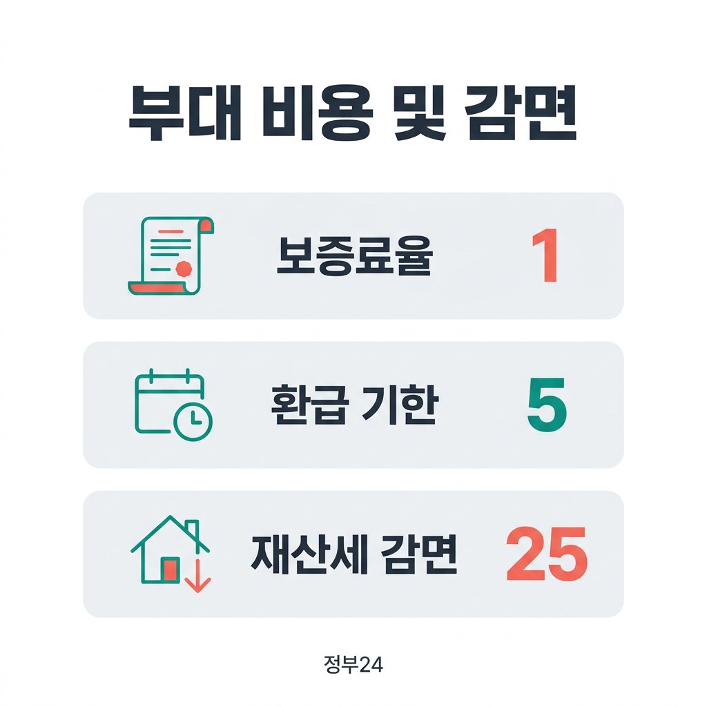 주택연금 신청 방법 부대 비용 및 감면
