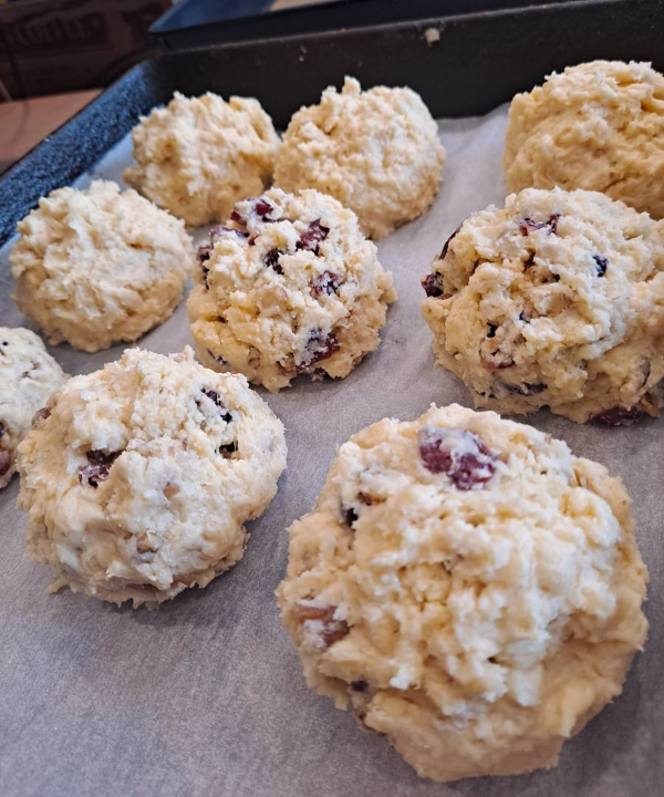 베이커리 스콘 성형하다