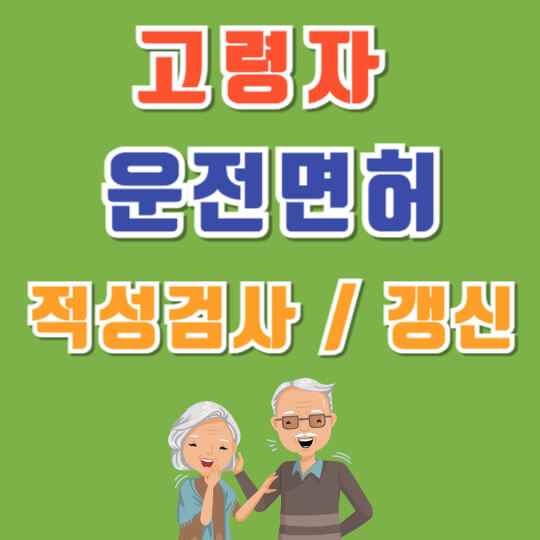 고령운전자 면허 적성검사 갱신