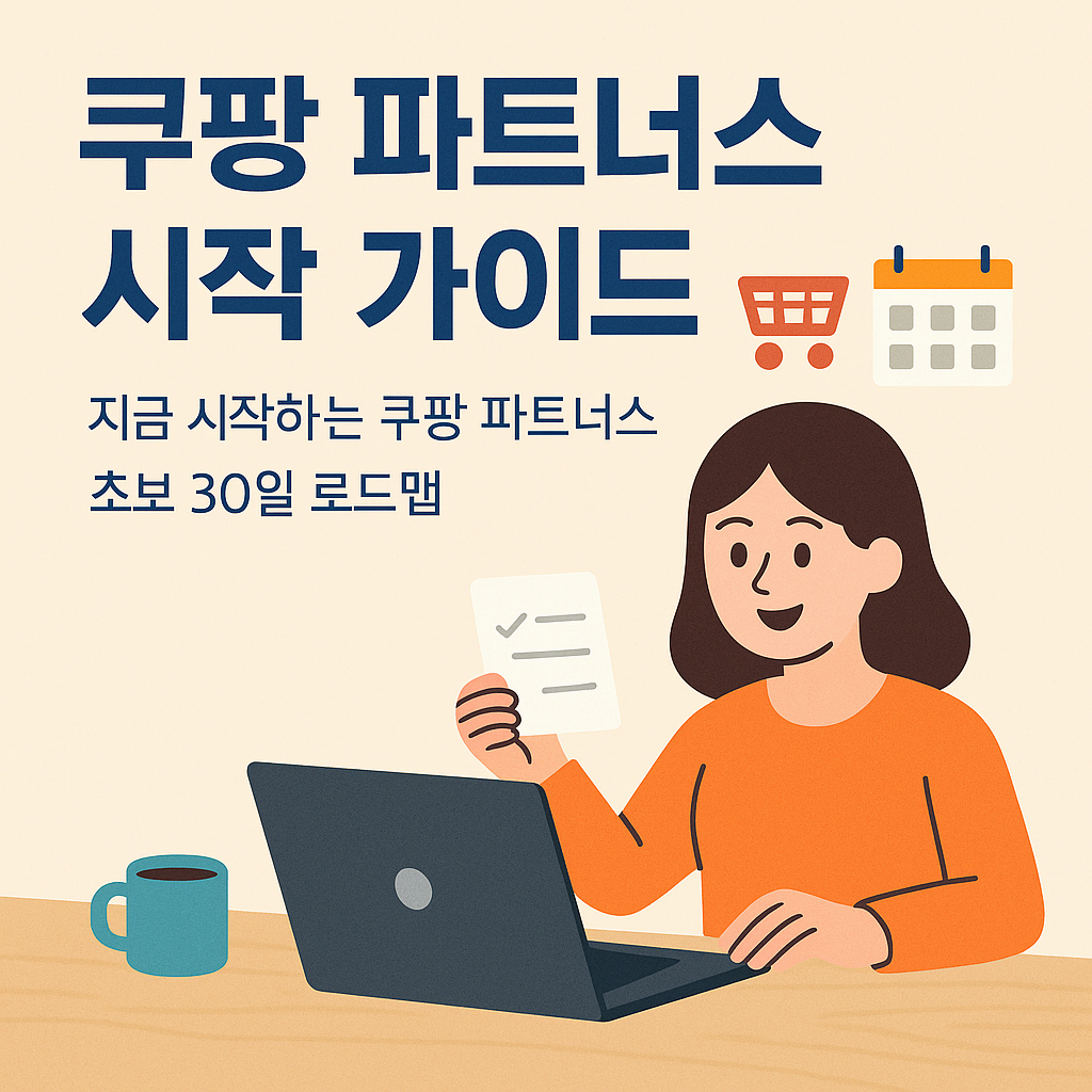 쿠팡 파트너스 시작 가이드 (티스토리 초보용 완전 정복)