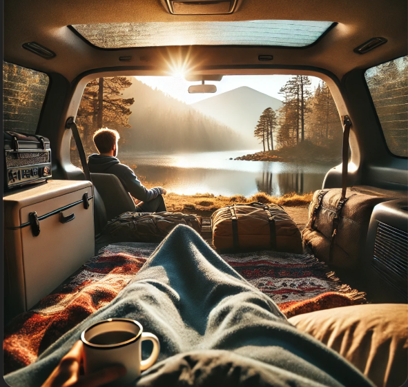 차박, 아침에 깻을때 이미지