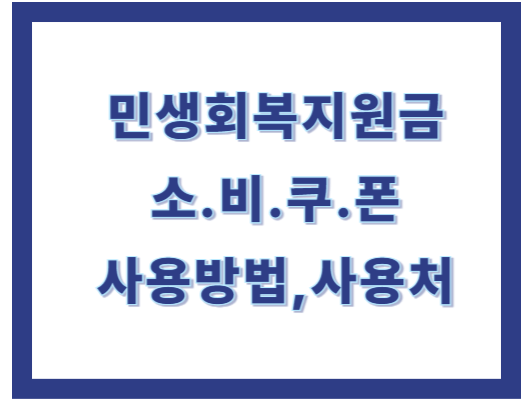 소비쿠폰 사용