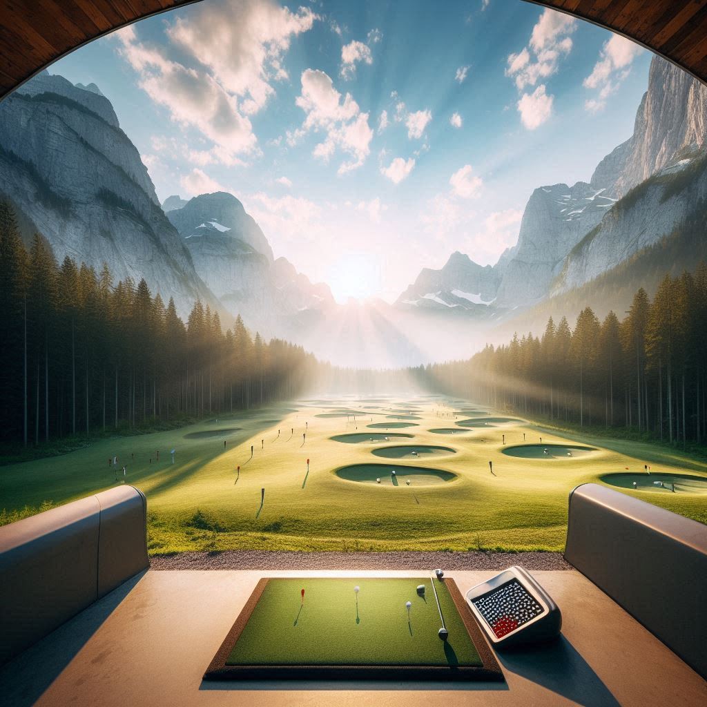 실외골프연습장 배경