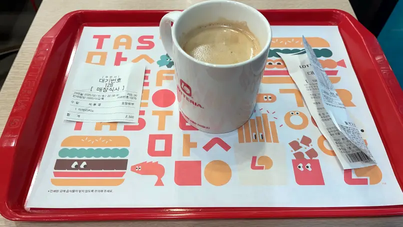 롯데리아 매장 메뉴 사진