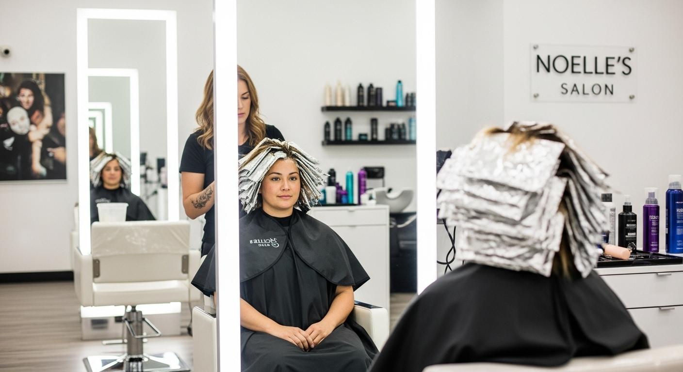 새치 탈색 미용실