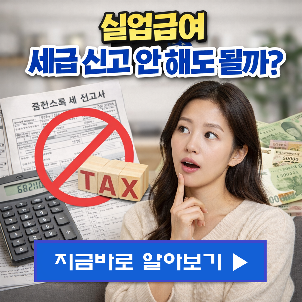 2026년 실업급여 세금 신고 안 해도 될까? 비과세 혜택과 연말정산 주의점