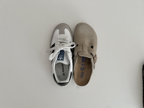버켄스탁-보스턴-네로우-사이즈-팁-아디다스-삼바-가젤-볼드-나이키-줌보메로-컨버스-어그-크록스-크기-비교