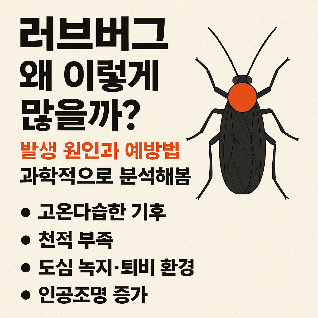러브버그 왜 이렇게 많을까? 발생 원인과 예방법 과학적으로 분석