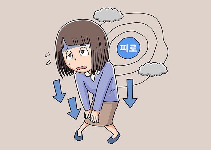 심한-피로감이-있는-여성