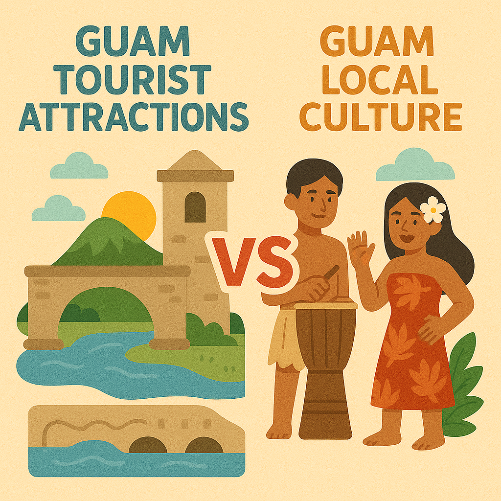 괌 북부 vs 남부 가족코스 비교 관련 이미지