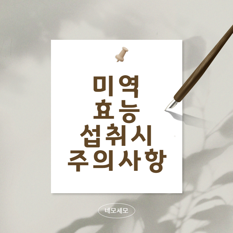 미역의-효능과-섭취시-주의-사항에-대한-문구