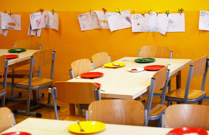 입소입학신청과 관련한 유치원 교실 내부 사진