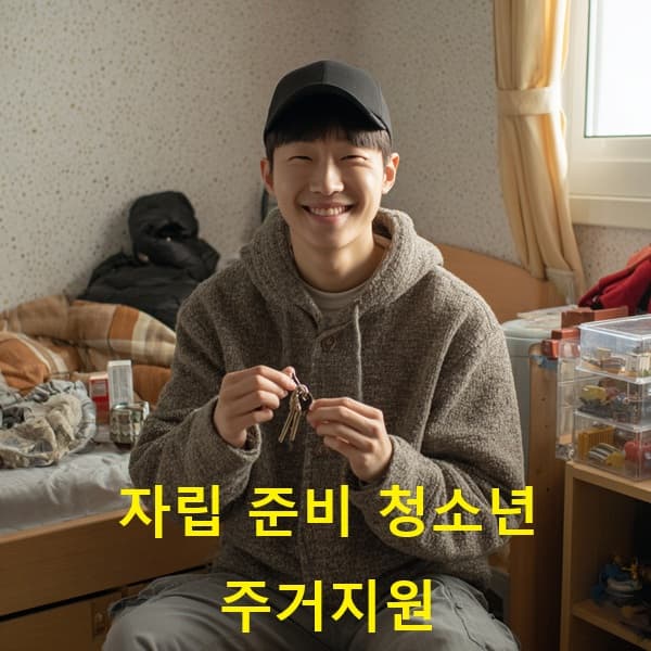 자립주택에 입주해 새 출발을 준비하는 청소년의 모습