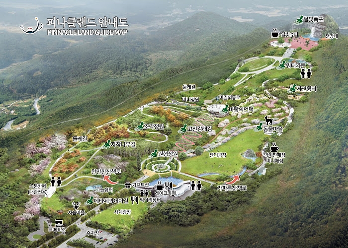 피나클랜드 안내도