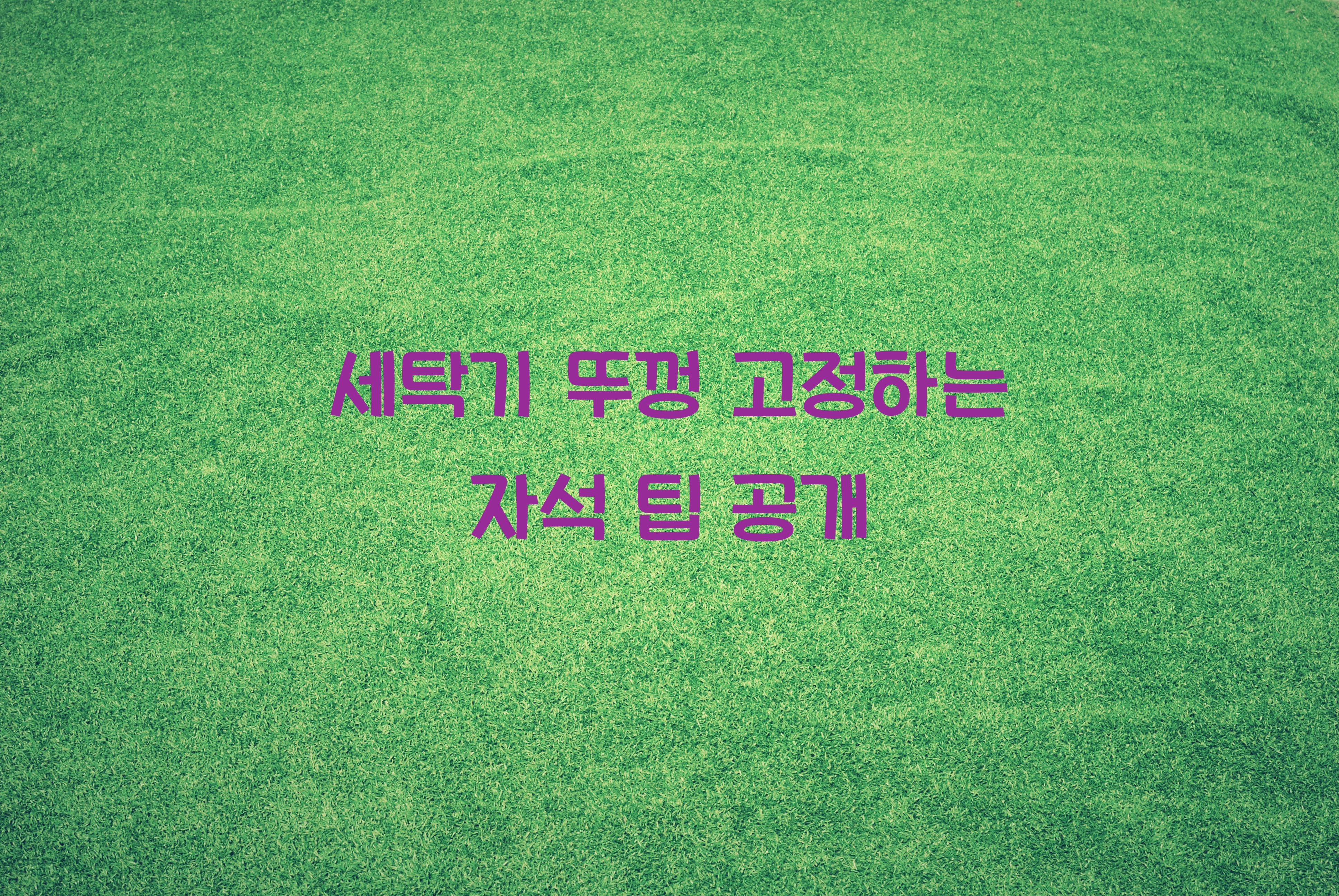 세탁기 뚜껑 고정하는 자석 팁