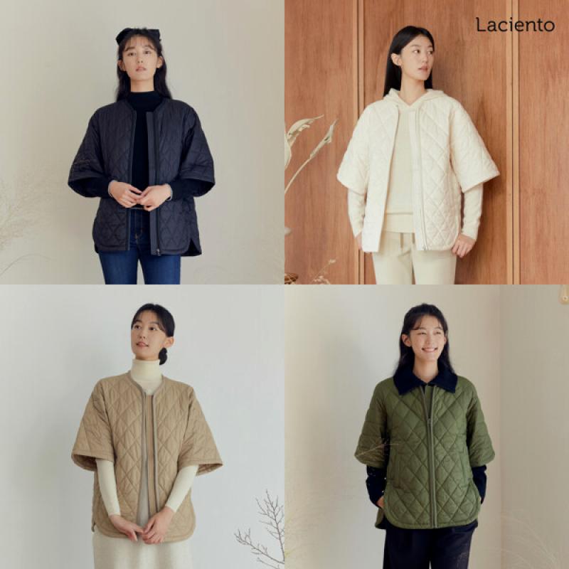 라씨엔토 23FW 8부 퀼팅 자켓