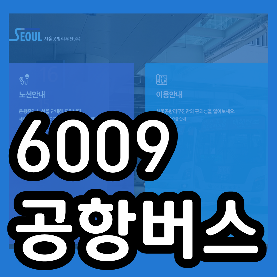 6009 공항버스 시간표 예매 방법 리무진 인천공항 버스 요금 승차장 인천공항 정류장 위치 첫차 막차 시간표 6009번