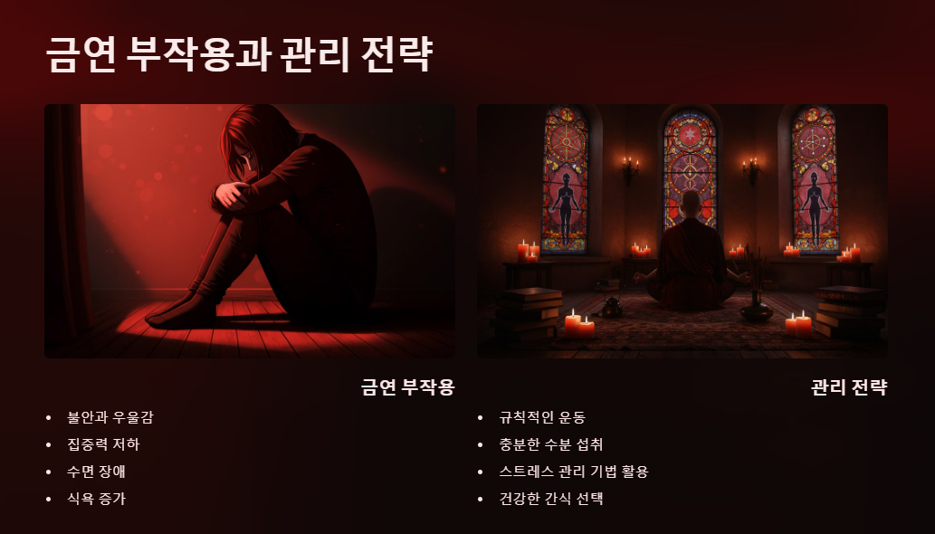 금연 부작용과 관리 전략
