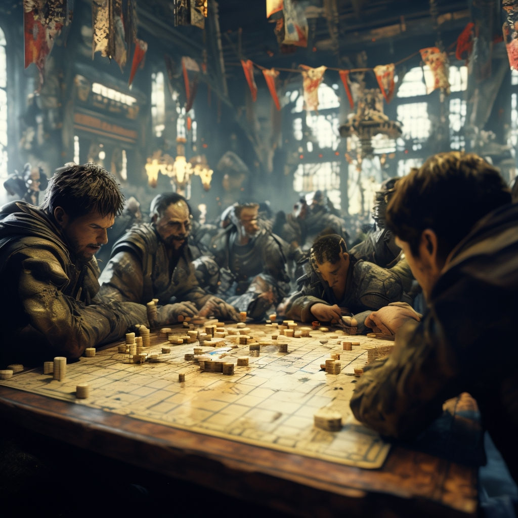 중세시대 바둑 이미지