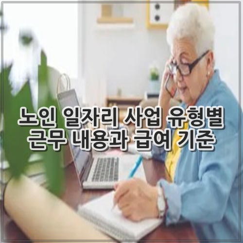 노인 일자리 사업 유형별 근무 내용과 급여 기준