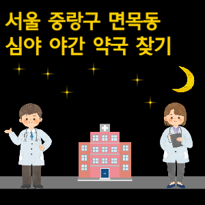 서울 중랑구 면목동 심야 야간 약국 찾기