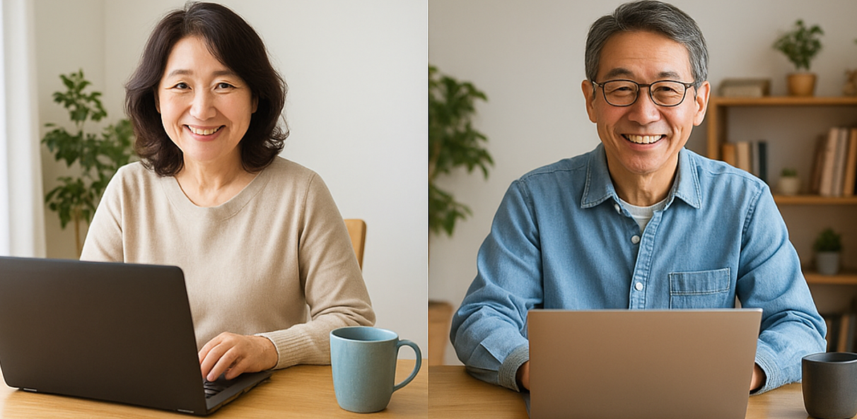 블로그하는 어르신들 사진