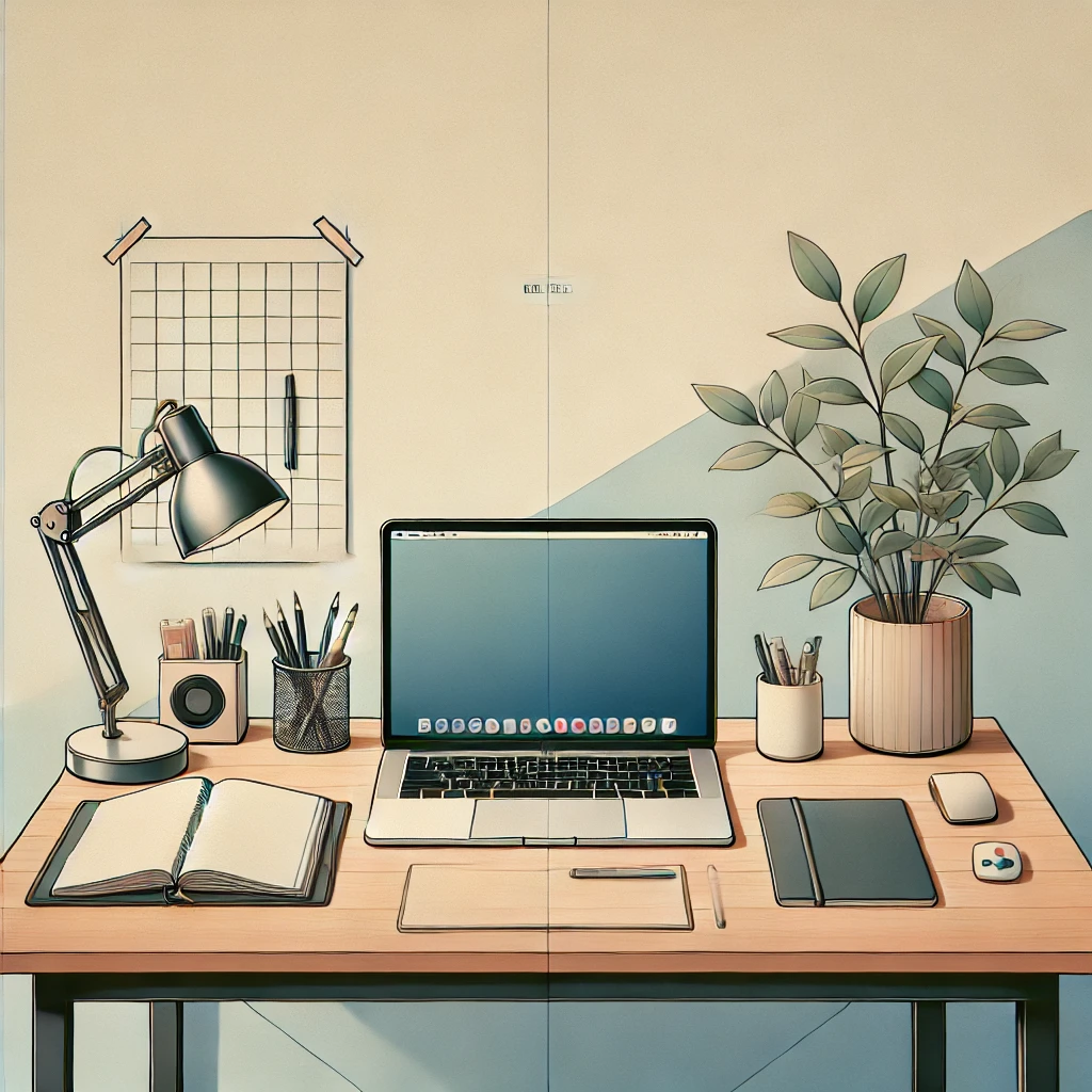 An image symbolizing a clean and organized workspace