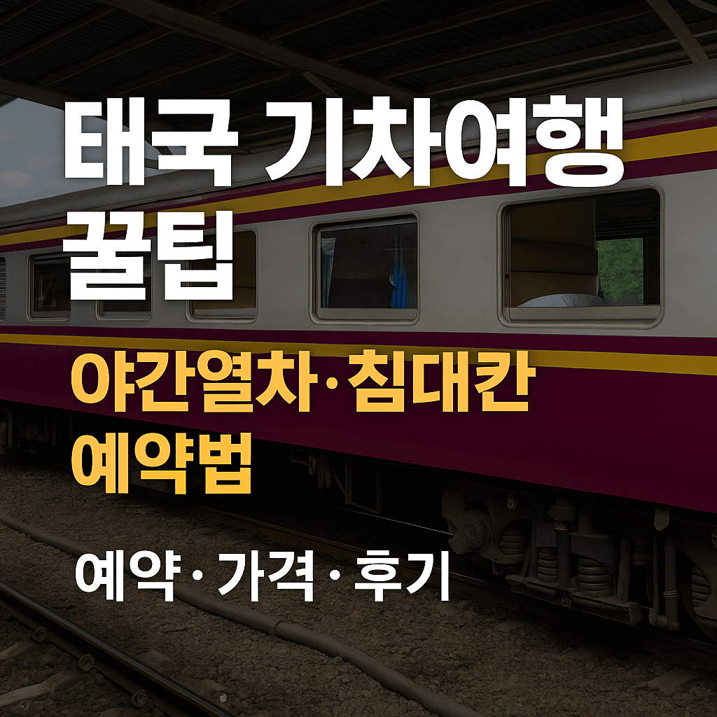 태국 기차여행 꿀팁