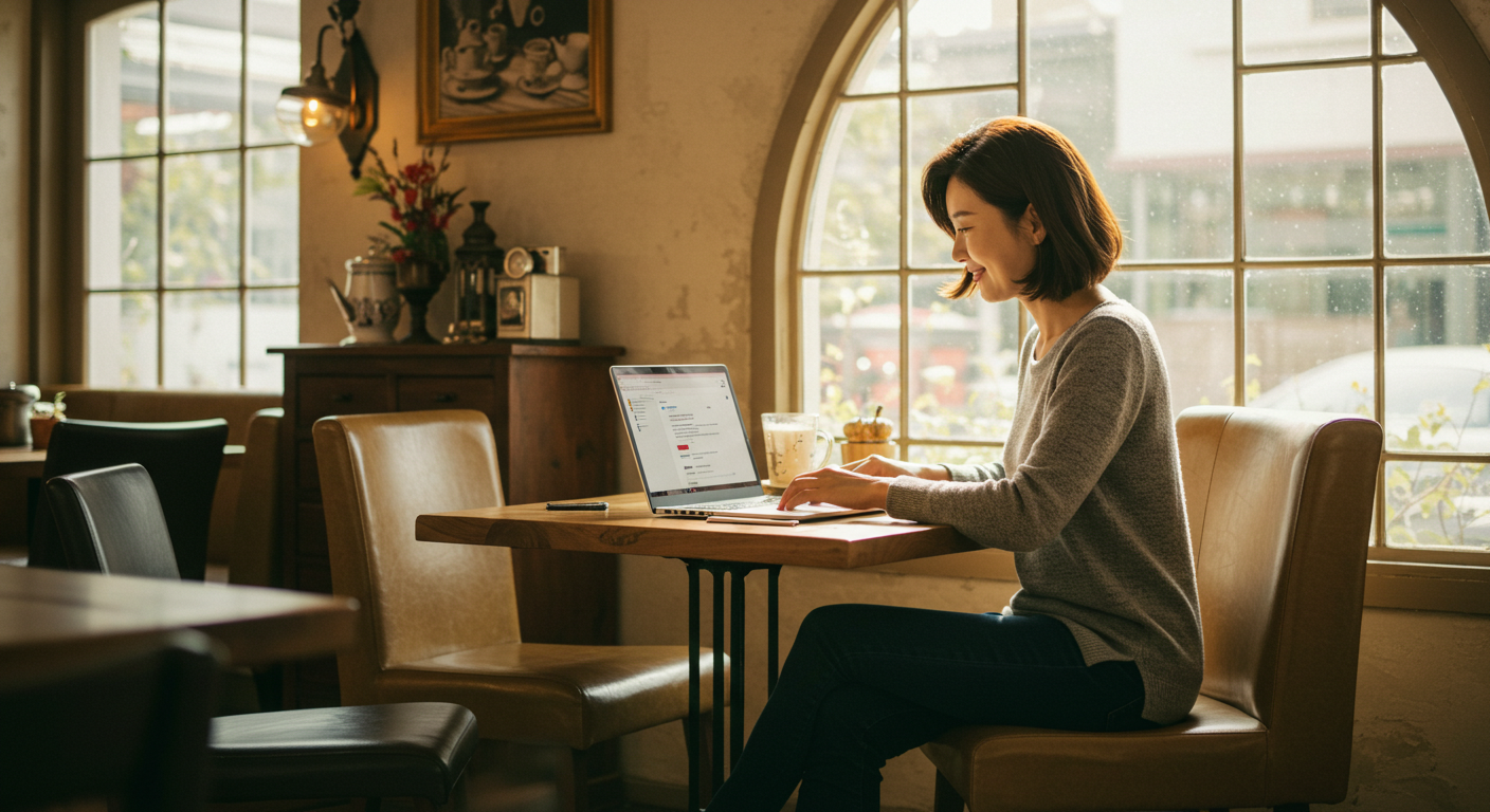 블로그 운영과 애드센스 수익을 시각화한 작업 장면
