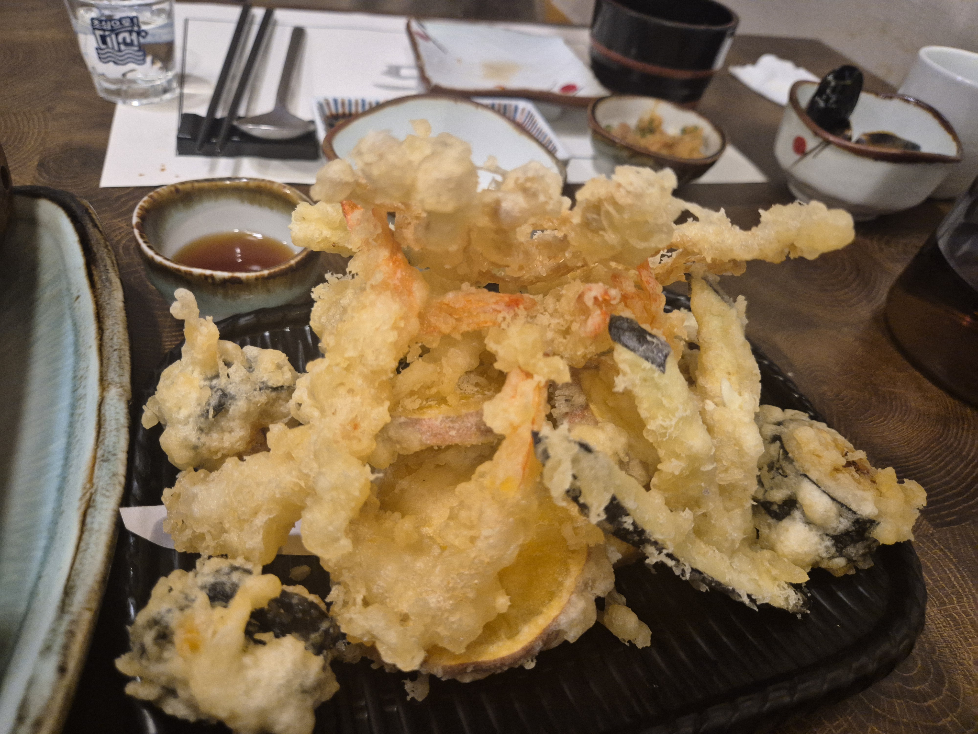 활코스 요리의 튀김