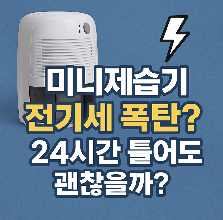 미니제습기 전기세 폭탄? 24시간 틀어도 괜찮을까?