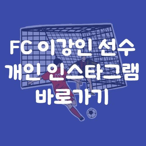 Fc 이강인 선수 개인 인스타그램 바로가기
