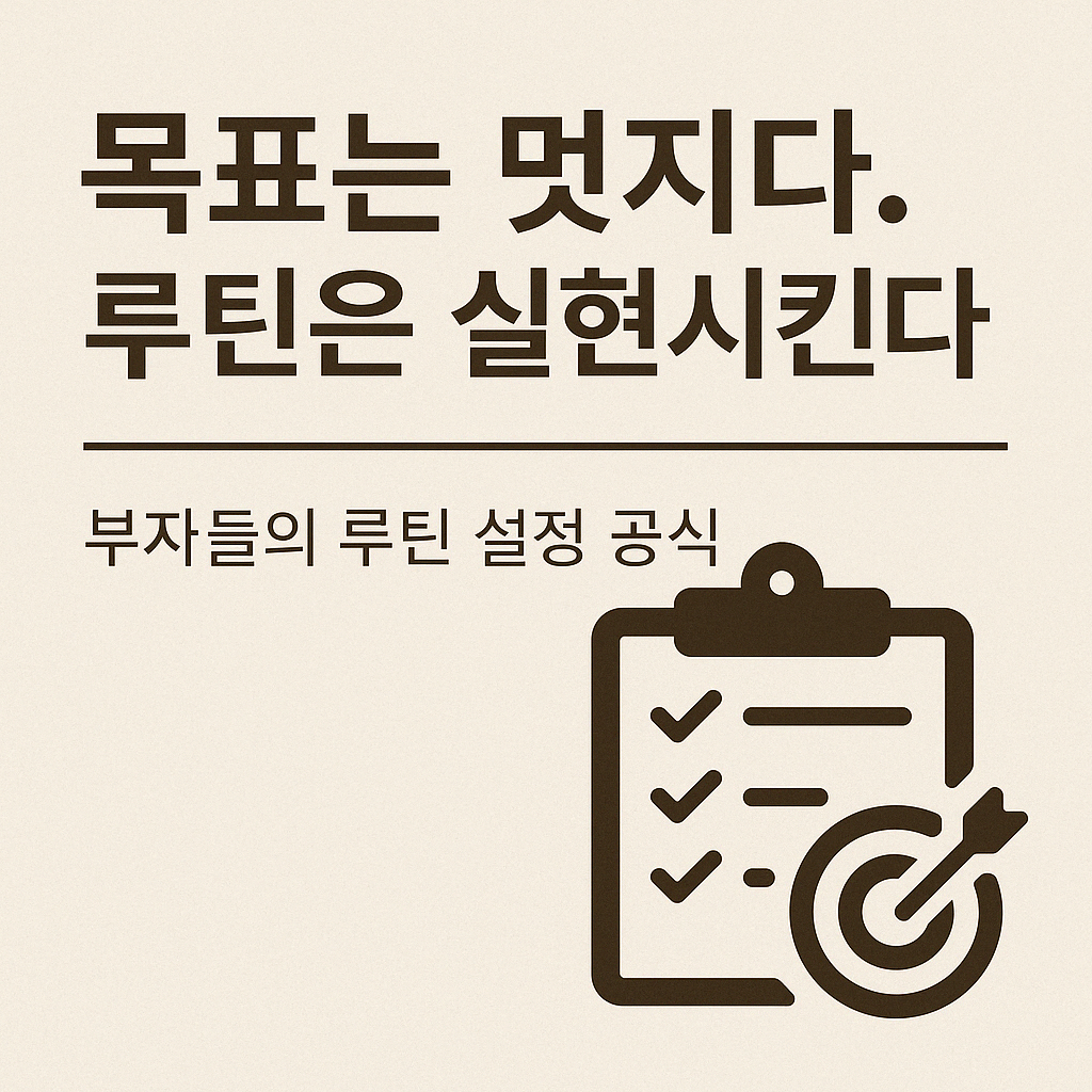 목표를 이룬 사람들의 비밀 – 부자들의 루틴 설정 공식