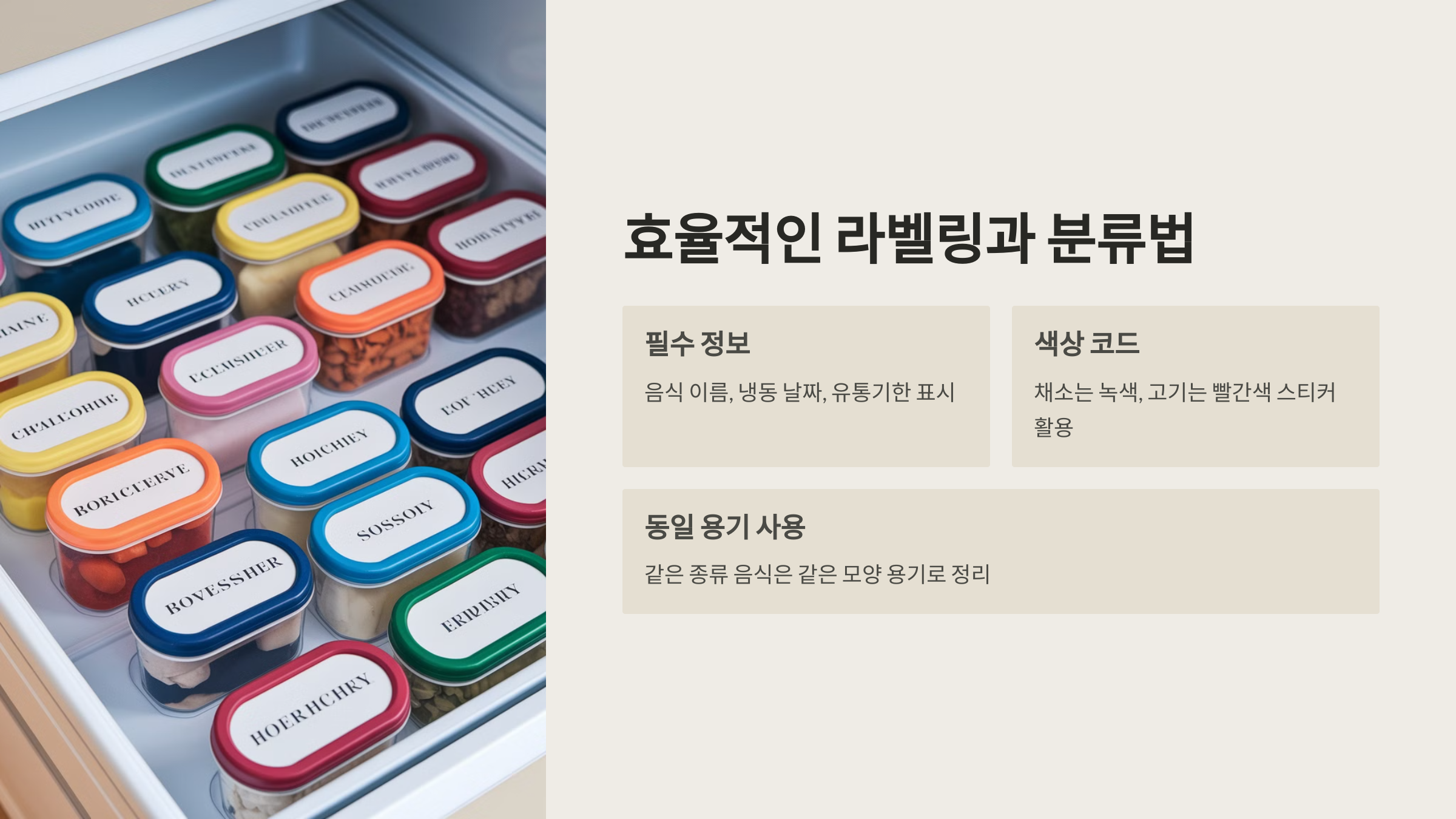 효율적인 라벨링과 분류법