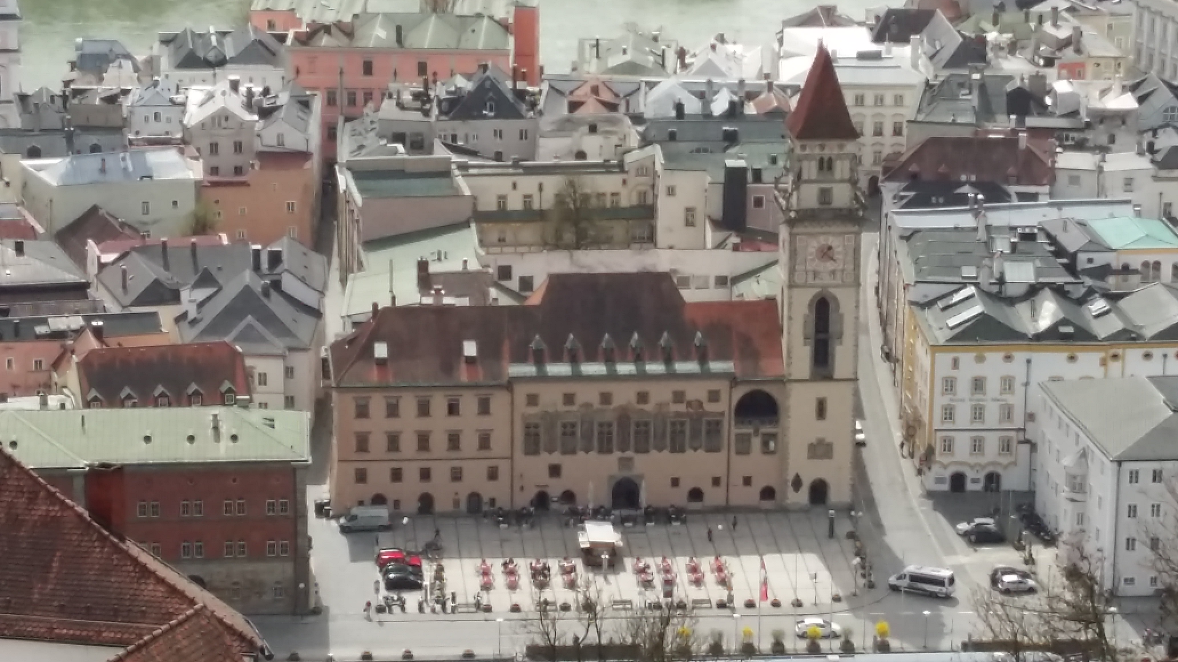 독일 파사우 베스테 오버하우스에서 바라본 종합병원