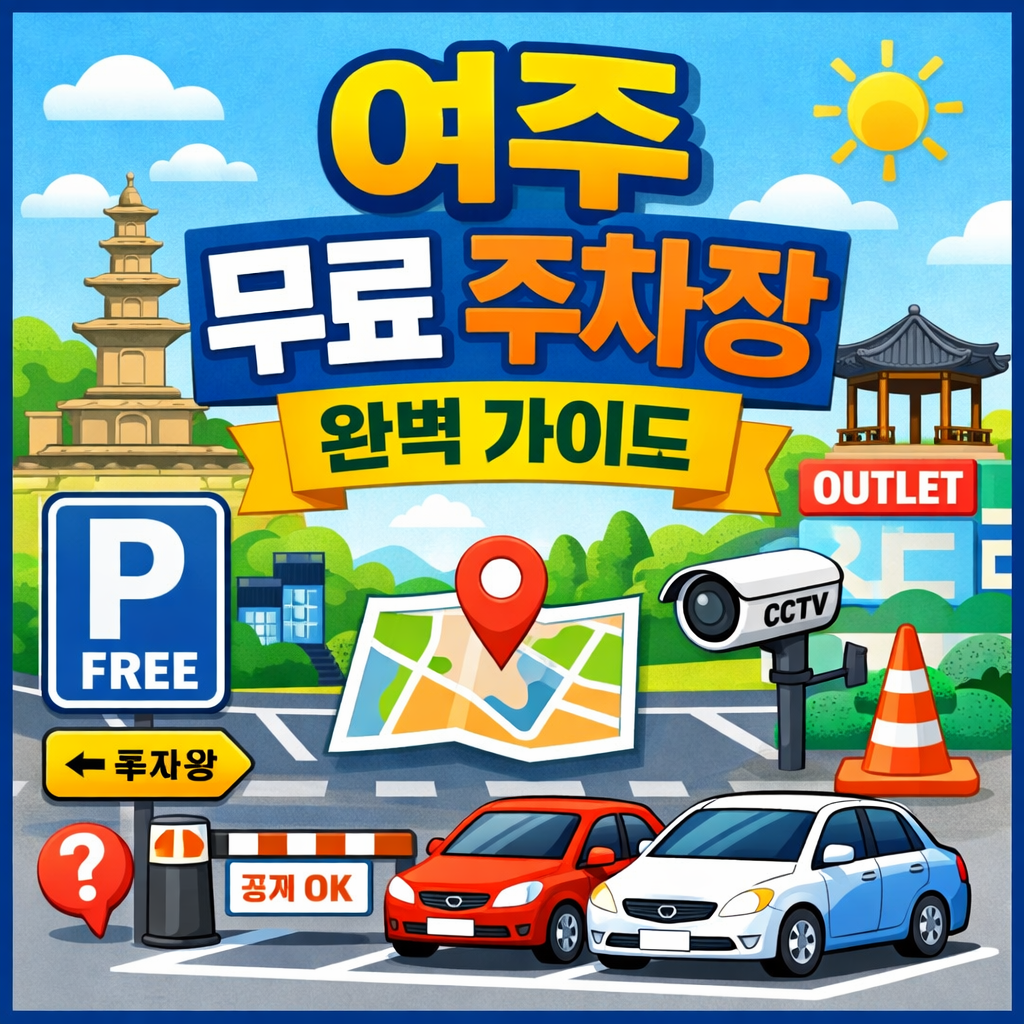 여주 여행 시 주차 고민 끝! 프리미엄 아울렛, 신륵사, 세종대왕릉 등 주요 장소 인근의 공공 무료 주차장, 숨은 명당, 꿀팁까지 한눈에 확인해보세요.