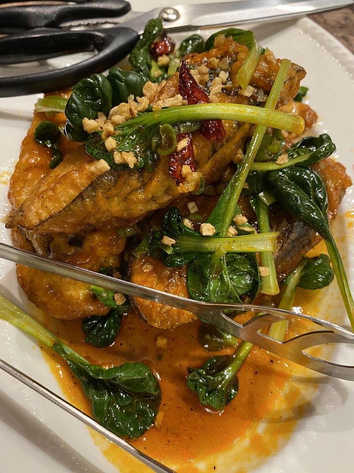 깐풍마늘가지새우