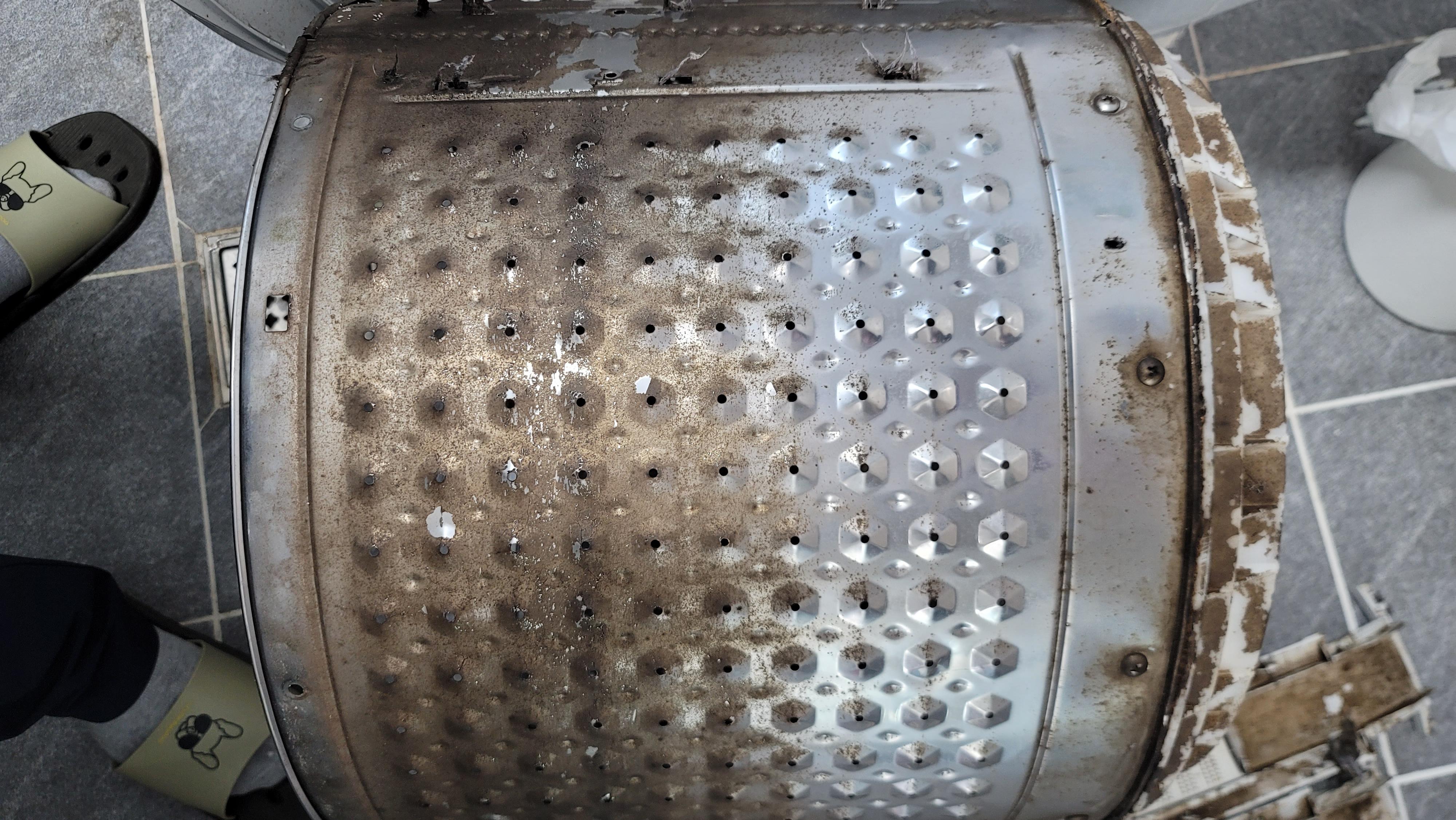 세탁기 청소 전