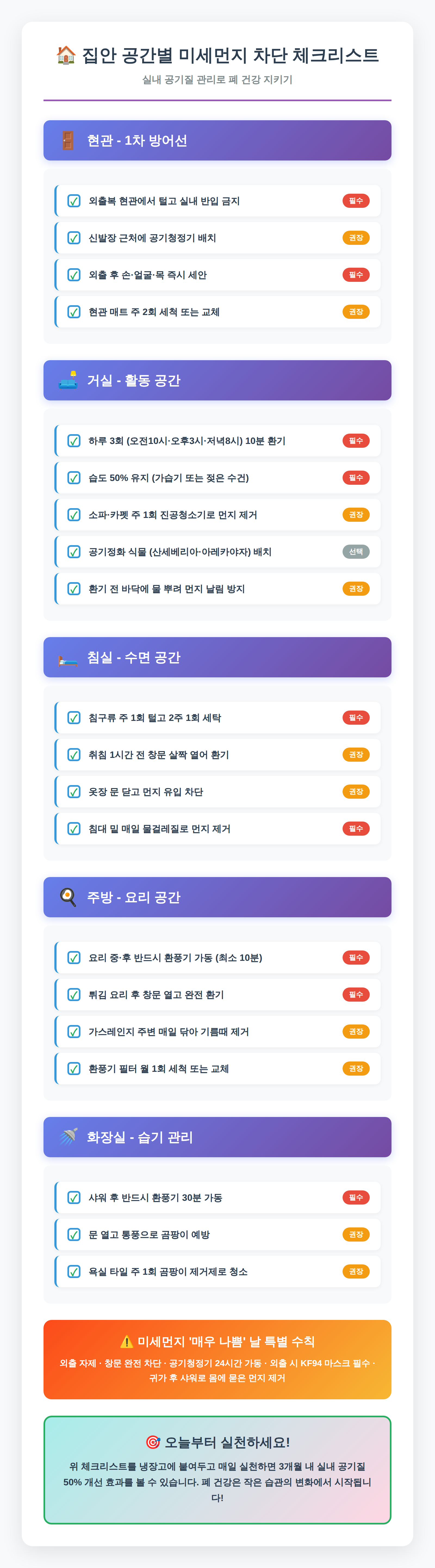 미세먼지 차단 방법