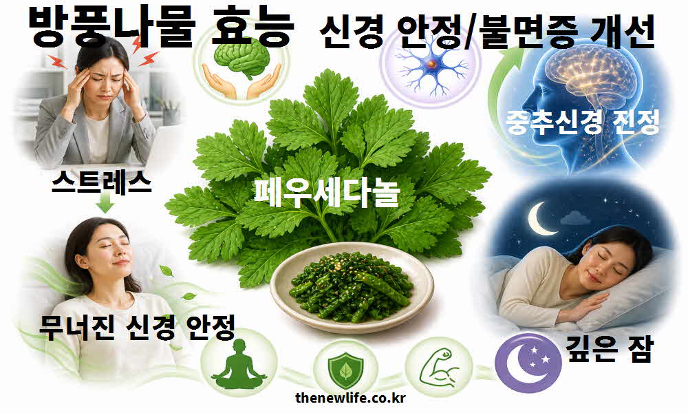 방풍나물 효능 신경 안정 불면증 개선