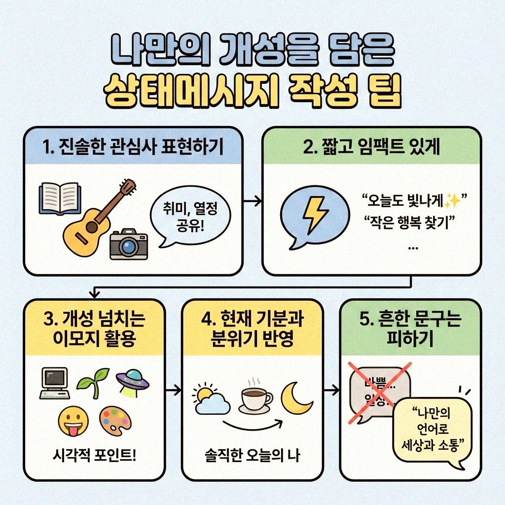 카카오톡 상태메시지 간단하게 바꾸는 방법 알려드릴게요