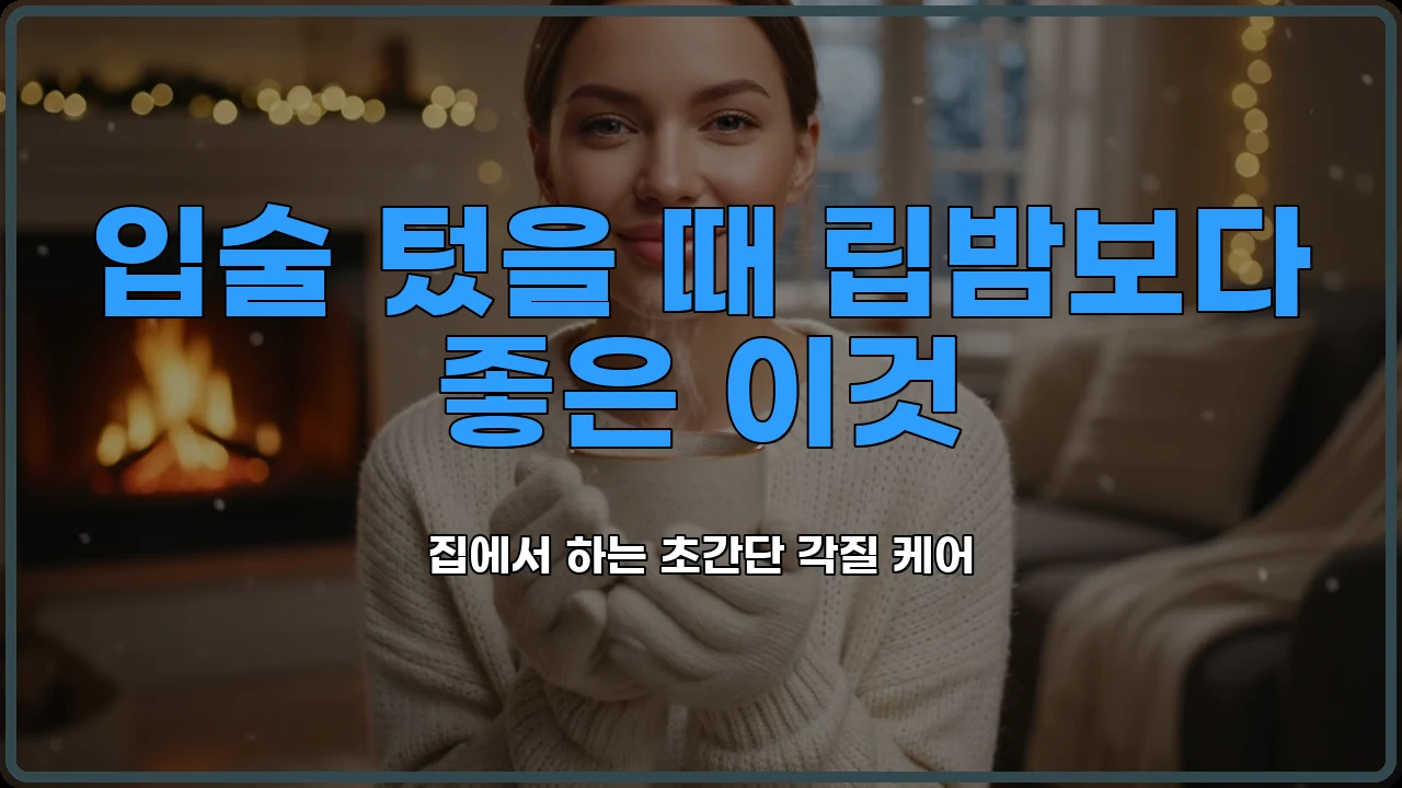 입술텄을때